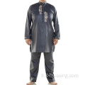 Robe arabe hommes brodés de thobe rond